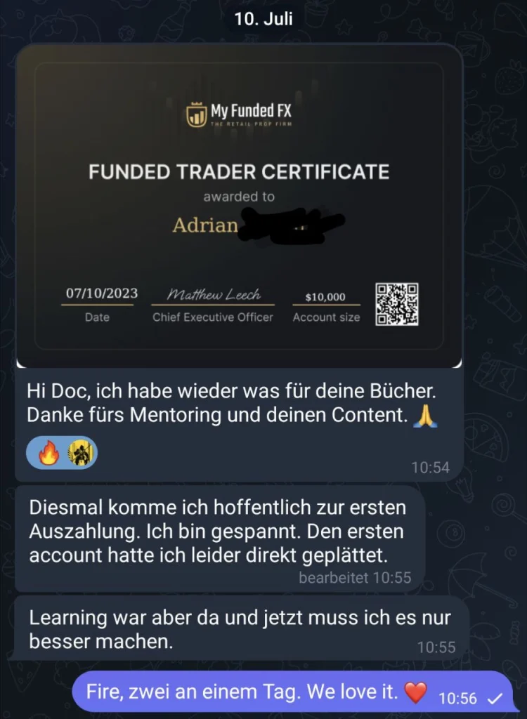 Yorilla Capital Trading Dojo Erfolge 1