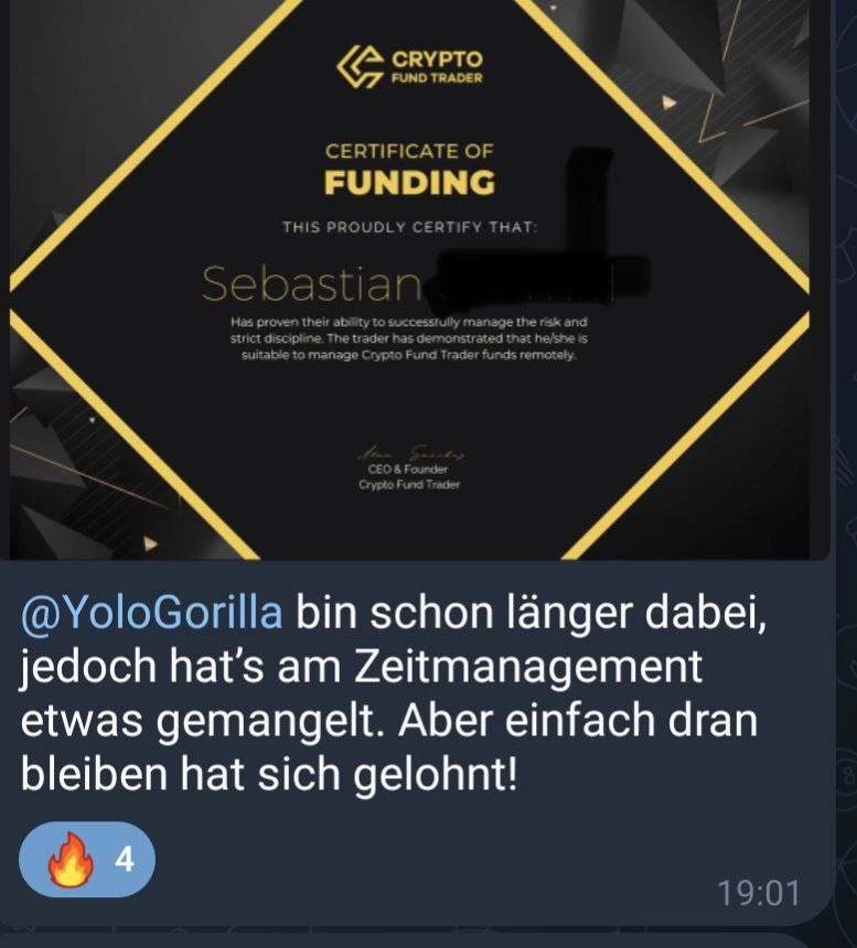 Sebastian Trading Erfolg Yorilla
