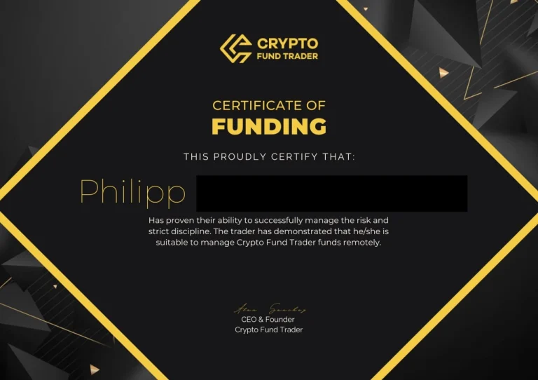 Yorilla CERTIFICATE OF FUNDING